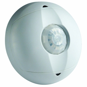 Leviton OSC15-I0W Ceiling Mount Occupancy Sensor, PIR, 360 Degree, 1500 sq. ft. Coverage, Self-Adjusting