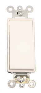 Leviton 5685-2W 15 Amp, 120/277 Volt, Decora Plus Rocker, Single-Pole Double Throw, Center Off, Maintained Contact, White