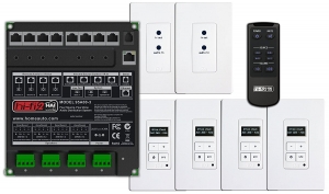 Leviton 95A00-1 Hi-Fi 2 8-Zone, 8-Source Distributed Audio System in Enclosure